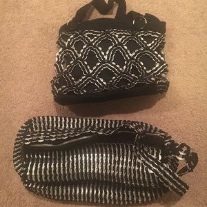 Black Recycle hang bag